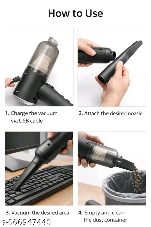 Portable mini Home & car 3in1 Vaccum Cleaner